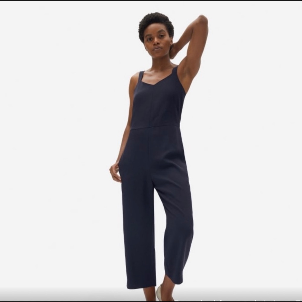 Everlane Japanese Go Weave Jumpsuit (Black)